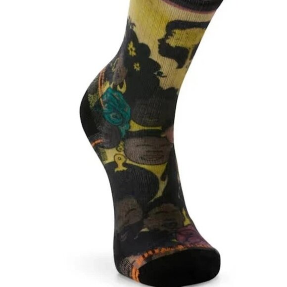 SmartWool Outdoor Afro Hike Print Light Cushion Unisex Crew Socks Mens Large NWT - Picture 4 of 7